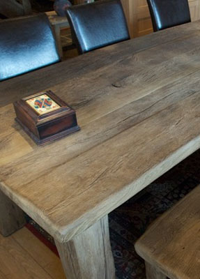 table en bois de récupération